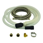 Stainless Steel Dishwasher And Drain Kit With Large Port, 10 Ft Length, White. Fixed Price $47.46.