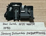 Dishwasher Door Switch DD34-00007A For Samsung Model DW80R9950UG W40. Fixed Price $10.85.