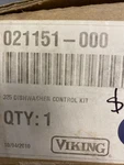 Viking 325 Dishwasher Control Kit 021151 000 Brand New Genuine. Fixed Price $520.00.