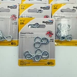 Zinc Plated Closed Hooks 1-1/8" Lot Of 7 N121-392. Fixed Price $15.00.