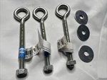 National Hardware Steel Eye Bolt N221-127 80 Lbs. Capacity Zinc-plated 1/4X4. Fixed Price $9.99.