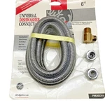 Universal Connector 6 ' Dishwasher Ge 1/2" Pipe Adapter 90 Degree Elbow Ft New. Fixed Price $12.79.