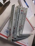 Lot Of 5 National Hardware Zinc Plated Steel Inside Corner Brace 10" X 1-1/4". Fixed Price $44.49.