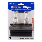 Bazic Large 2" (51MM) Black Binder Clip (4/PACK). Fixed Price $10.20.