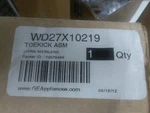 Ge WD27X10219 Dishwasher Toe Kick Assembly. Fixed Price $100.00.