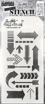 Stampers Anonymous Tim Holtz Layered Stencil 4.125"X8.5"-ARROWS. Fixed Price $11.36.