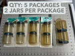 5-PACK Lot 2/PC National Hardware N112-064 Pegboard Organizer Plastic Clear Jars. Fixed Price $32.24.