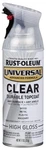 Rust Oleum Universal High Gloss Clear Spray Paint 11 Ounce Durable Finish. Fixed Price $18.69.