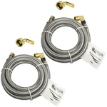 2-PACK Hqrp Stainless Steel Dishwasher Fill Hose Burst Proof Water Supply Line. Fixed Price $21.95.