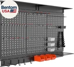 113 Pcs Pegboard Wall Organizer Kit With Hooks, Bins, Shelves,. Fixed Price $207.71.
