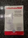 Kitchenaid Food Processor Instruction Manual Recipe Book Only English & French. Fixed Price $12.99.
