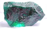 Dyed Green Emerald Raw Huge Rough 4000CT/150MM Certified Brazilian Gemstone Ysh. Fixed Price $73.33.