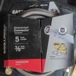Eastman Universal Dishwasher Hose 5 Ft 3/8 Inlet Stainless Steel-flex. Fixed Price $8.00.